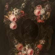 Att Gaspar Verbruggen(1664-1730) Flemish “ Floral Garlands Framing Roman Emperor and Empress”circa 1690-1710